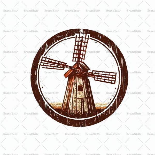 Rustikale Windmühle